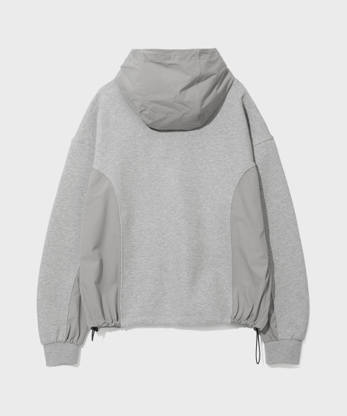 SECONDMONO（セカンドモノローグ）の「ナイロンディメンションブロックストリングフードパーカー[GRAY]_SETS049GRAY（パーカー・レディース・その他・SMALL/MEDIUM/LARGE）」の5枚目の写真