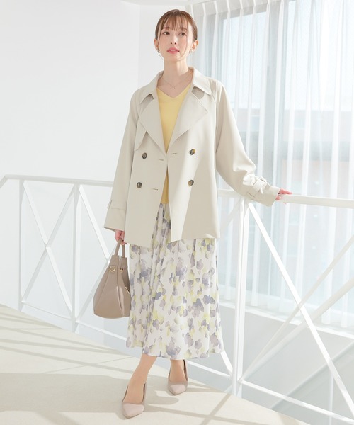 GLACIER lusso(グラシアルッソ)の「【ECOVERO】Vネックニット(ニット/セーター・レディース・ラベンダー/イエロー/ブルー/アイボリー・L/LL/M/S)」の19枚目の写真