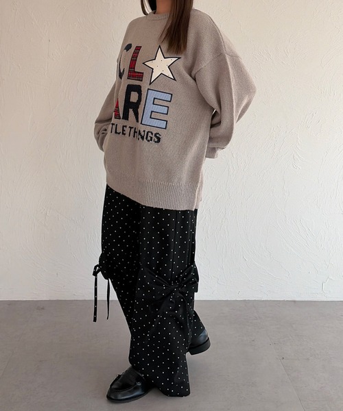 kutir（クティール）の「パッチワークロゴニット（ニット/セーター・レディース・アイボリー/グレー/ネイビー/ブラウン/レッド・FREE）」の16枚目の写真