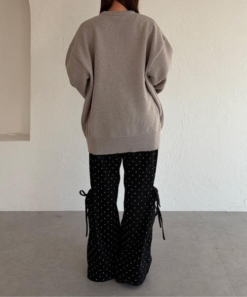 kutir（クティール）の「パッチワークロゴニット（ニット/セーター・レディース・アイボリー/グレー/ネイビー/ブラウン/レッド・FREE）」の17枚目の写真