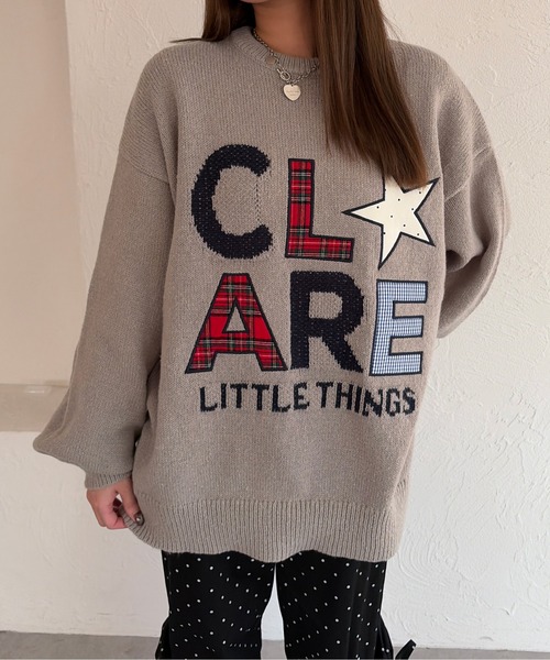 kutir（クティール）の「パッチワークロゴニット（ニット/セーター・レディース・アイボリー/グレー/ネイビー/ブラウン/レッド・FREE）」の13枚目の写真