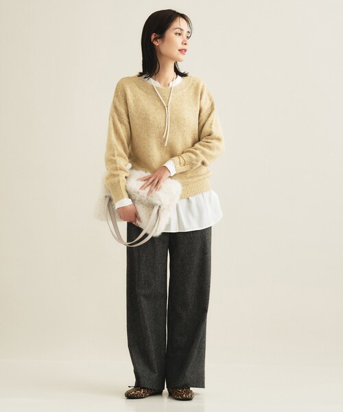 INDIVI(インディヴィ)の「【大人ラメ】パフスリーブ ヘアリーニット(ニット/セーター・レディース・サックスブルー系3/ベージュ系その他7/ワイン系5・38/13/05/15 )」の7枚目の写真