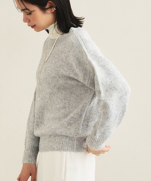 INDIVI(インディヴィ)の「【大人ラメ】パフスリーブ ヘアリーニット(ニット/セーター・レディース・サックスブルー系3/ベージュ系その他7/ワイン系5・38/13/05/15 )」の9枚目の写真