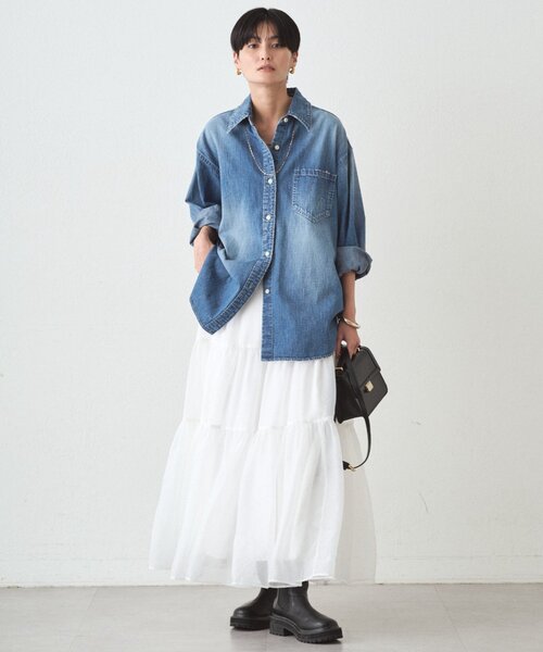 JAPAN MADE】BASICデニムシャツ（シャツ/ブラウス）｜LOUNGEDRESS
