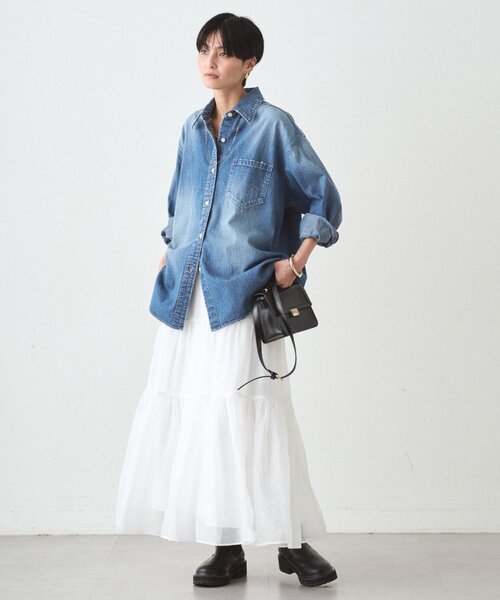 セール】【JAPAN MADE】BASICデニムシャツ（シャツ/ブラウス