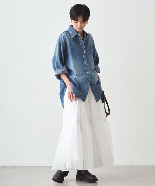 JAPAN MADE】BASICデニムシャツ（シャツ/ブラウス）｜LOUNGEDRESS