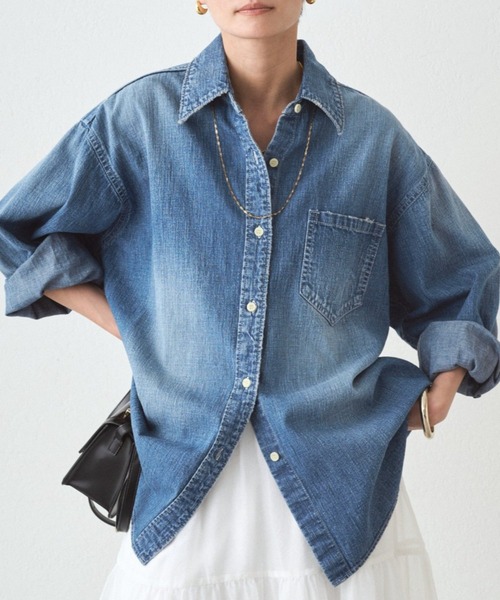 JAPAN MADE】BASICデニムシャツ（シャツ/ブラウス）｜LOUNGEDRESS