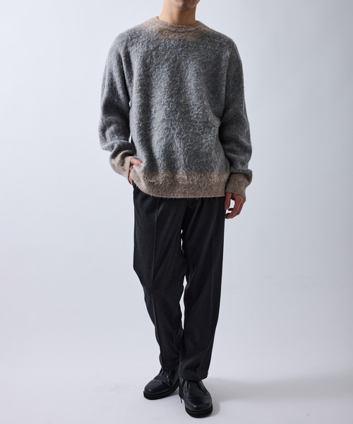 le cercle ADAM ET ROPE'(ルセルクルアダムエロペ)の「メランジワンタックトラウザー(その他パンツ・メンズ・ブラック/グレー/ベージュ・LL/M/L/S)」の8枚目の写真