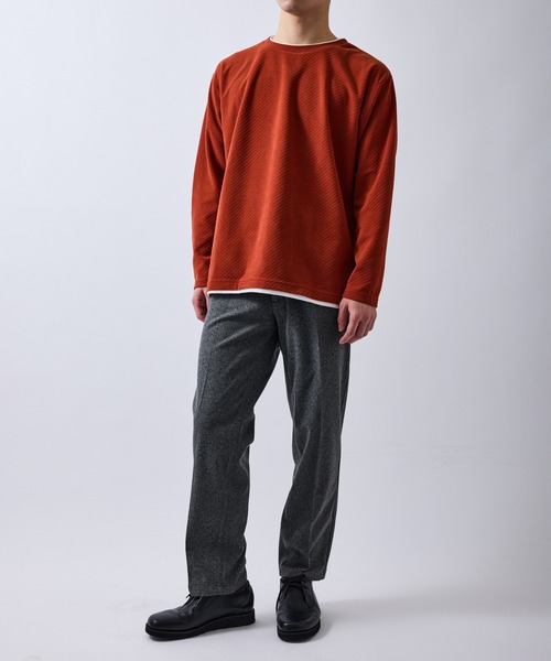 le cercle ADAM ET ROPE'(ルセルクルアダムエロペ)の「メランジワンタックトラウザー(その他パンツ・メンズ・ブラック/グレー/ベージュ・LL/M/L/S)」の9枚目の写真