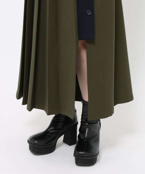 HARE（ハレ）の「ハイショクプリーツスカート(HARE)（スカート・レディース・ブラック/カーキ・FREE）」の13枚目の写真