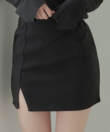 slit tight cielo mini skirt/スリットタイトチエロミニスカート