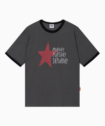 ウィークエンドスタリングTシャツ[チャコール]