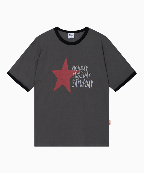 FREEMARIO（フリーマリオ）の「ウィークエンドスタリングTシャツ[チャコール]（Tシャツ/カットソー・レディース・チャコール・MEDIUM/LARGE）」の11枚目の写真