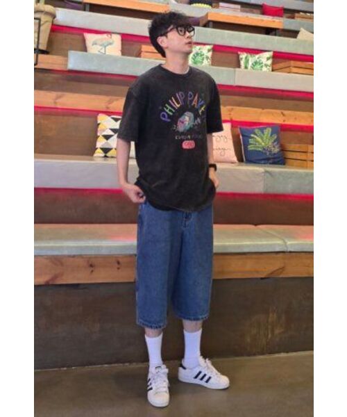 PHILIPPAKER(フィリップペイカー)の「ブルーベースバミューダワイドデニムショートパンツディープブルー(その他パンツ・メンズ・その他・MEDIUM/LARGE/X-LARGE)」の9枚目の写真