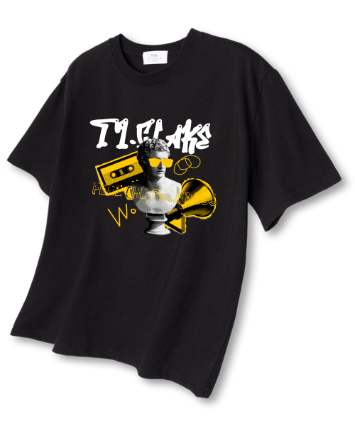 TI.GLAKE(ティーグレイク)の「ナッシング オーバーサイズ 半袖Tシャツ ブラック(Tシャツ/カットソー・レディース・その他・LARGE/X-LARGE/XX-LARGE)」の1枚目の写真