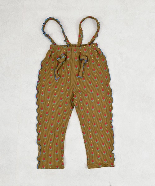 MARKEY'S（マーキーズ）の「ソウガラワッフル2wayサロペット（サロペット/オーバーオール・キッズ・イエロー/ラベンダー/ブラウン/グリーン・100/80/120/110/90）」の2枚目の写真