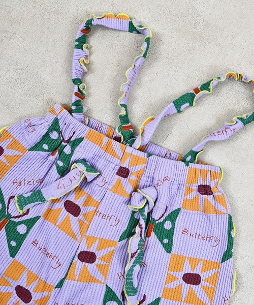 MARKEY'S（マーキーズ）の「ソウガラワッフル2wayサロペット（サロペット/オーバーオール・キッズ・イエロー/ラベンダー/ブラウン/グリーン・100/80/120/110/90）」の15枚目の写真