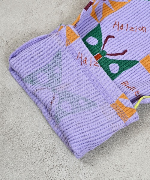 MARKEY'S（マーキーズ）の「ソウガラワッフル2wayサロペット（サロペット/オーバーオール・キッズ・イエロー/ラベンダー/ブラウン/グリーン・100/80/120/110/90）」の17枚目の写真