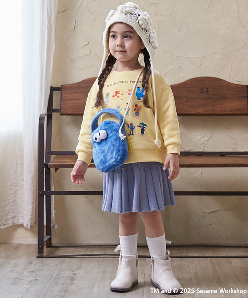 petit main(プティマイン)の「【SESAME STREET】フェイスバッグ(ショルダーバッグ・キッズ・ブルー系その他2/レッド・F)」の3枚目の写真