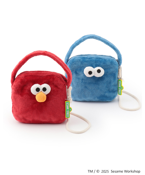 petit main(プティマイン)の「【SESAME STREET】フェイスバッグ(ショルダーバッグ・キッズ・ブルー系その他2/レッド・F)」の13枚目の写真