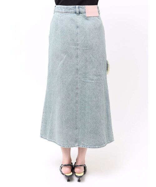 CALNAMUR(カルナムール)の「フリルスリットデニムスカート(スカート・レディース・ブラック/ブルー・SMALL/MEDIUM)」の12枚目の写真