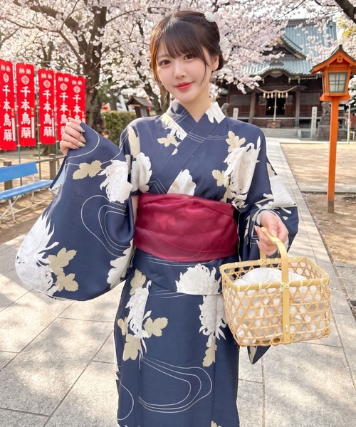 セール】着付けのいらない 浴衣 4点セット 《2WAY キャミワンピ＋