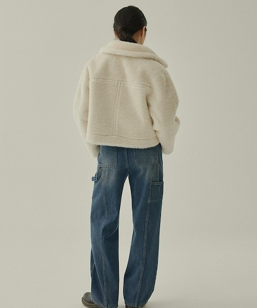 COVERNAT(カバーナット)の「WOMEN'S CROP REVERSIBLE MUSTANG(ムートンコート・レディース・ブラウン・SMALL/MEDIUM)」の5枚目の写真