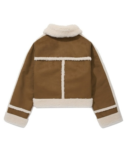 COVERNAT(カバーナット)の「WOMEN'S CROP REVERSIBLE MUSTANG(ムートンコート・レディース・ブラウン・SMALL/MEDIUM)」の10枚目の写真