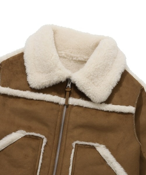 COVERNAT(カバーナット)の「WOMEN'S CROP REVERSIBLE MUSTANG(ムートンコート・レディース・ブラウン・SMALL/MEDIUM)」の13枚目の写真