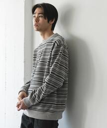 URBAN RESEARCH DOORS | モールマルチボーダーニット(ニット/セーター)