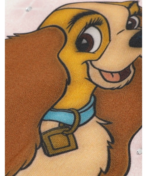 Mag.(マグ)の「【little sunny bite Disney collection】lady & tramp zip hoodie(パーカー・レディース・ピンク/ブラック/ホワイト・MEDIUM/SMALL)」の9枚目の写真