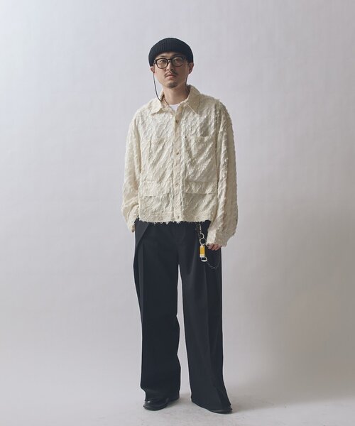 Lui's(ルイス)の「SURJENT ショートワイドシャツ(シャツ/ブラウス・メンズ・ホワイト/ブラック・FREE)」の22枚目の写真