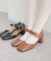 mystic | バックルスクエアパンプス(パンプス)