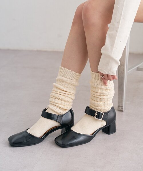 mystic（ミスティック）の「バックルスクエアパンプス（パンプス・レディース・キャメル/ブラック・36/37/38）」の7枚目の写真