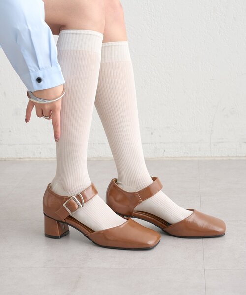 mystic（ミスティック）の「バックルスクエアパンプス（パンプス・レディース・キャメル/ブラック・36/37/38）」の18枚目の写真