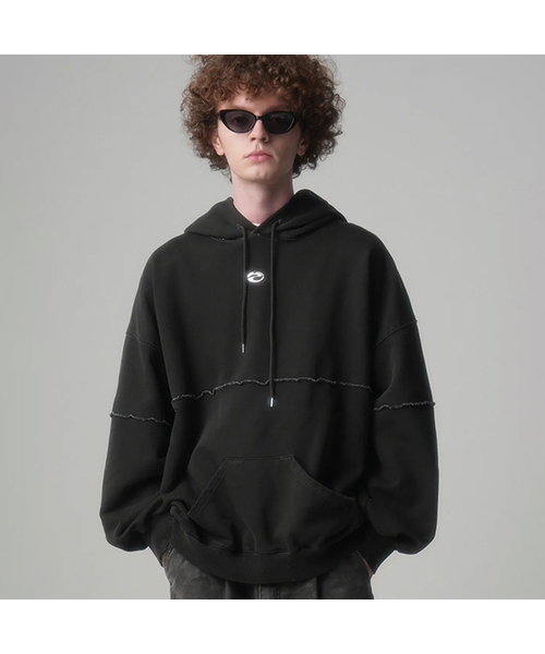 ZENDUST(ジェンダスト)の「Videl Overfit Pigment Hoody - 3COL(パーカー・レディース・ライトグレー/ライトピンク/ブラック・SMALL/MEDIUM/LARGE)」の2枚目の写真