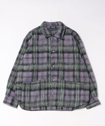 many men many mind（メニーメンメニーマインド）の「/many men many mind/シャギーチェックルーズシャツブルゾン（カバーオール）」