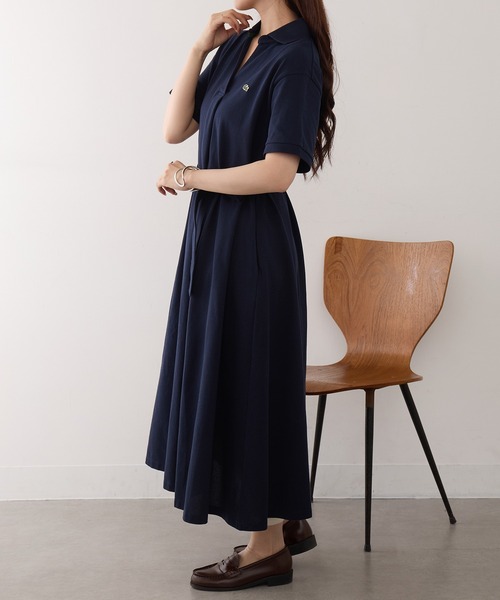 LACOSTE(ラコステ)の「【LACOSTE】ワンポイントロゴ スキッパーワンピース EF038J-99(ワンピース・レディース・ネイビー/ブラック/ライトグレー・M/S)」の16枚目の写真
