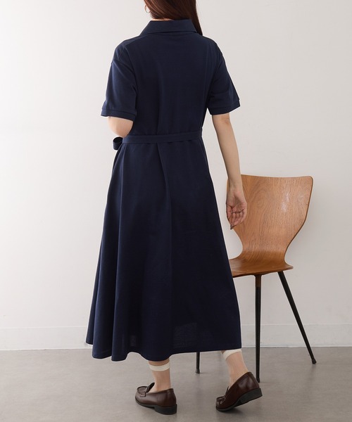 LACOSTE(ラコステ)の「【LACOSTE】ワンポイントロゴ スキッパーワンピース EF038J-99(ワンピース・レディース・ネイビー/ブラック/ライトグレー・M/S)」の17枚目の写真