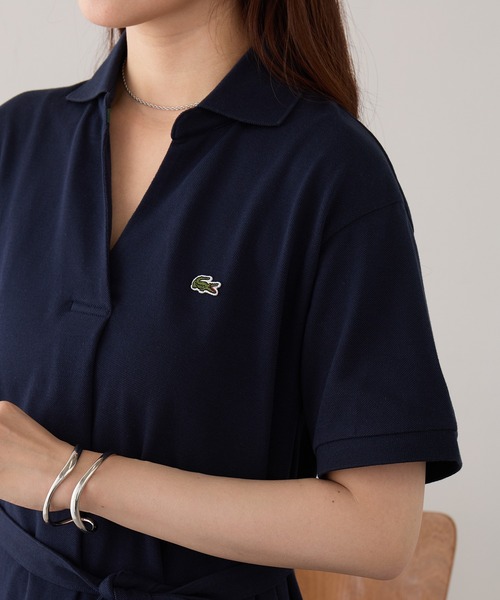 LACOSTE(ラコステ)の「【LACOSTE】ワンポイントロゴ スキッパーワンピース EF038J-99(ワンピース・レディース・ネイビー/ブラック/ライトグレー・M/S)」の6枚目の写真