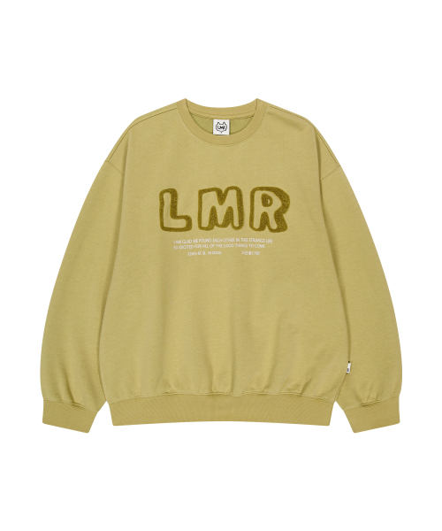 LMR（エルエムアール）の「ブクルレタリングロゴスウェット YELLOW（スウェット・レディース・イエロー・L/M）」の3枚目の写真