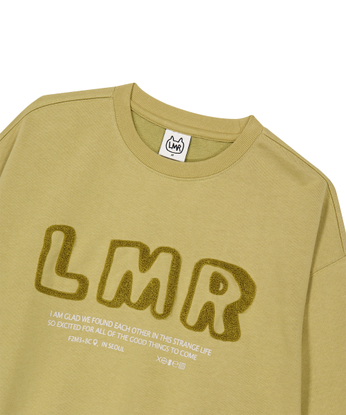 LMR（エルエムアール）の「ブクルレタリングロゴスウェット YELLOW（スウェット・レディース・イエロー・L/M）」の5枚目の写真
