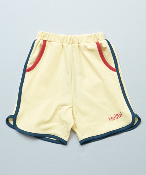 MARKEY'S（マーキーズ）の「【消臭加工/吸水速乾/UVカット】サイドラインショートパンツ/セットアップ可（その他パンツ・キッズ・イエロー/グリーン/ピンク・80/90/95/100/110/120/130/140/150）」の3枚目の写真