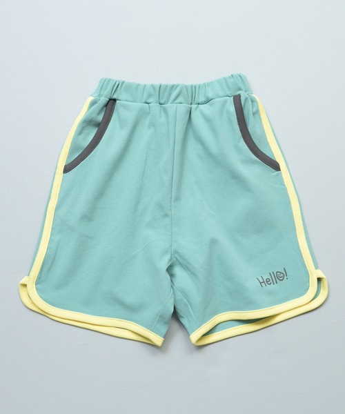MARKEY'S（マーキーズ）の「【消臭加工/吸水速乾/UVカット】サイドラインショートパンツ/セットアップ可（その他パンツ・キッズ・イエロー/グリーン/ピンク・80/90/95/100/110/120/130/140/150）」の4枚目の写真