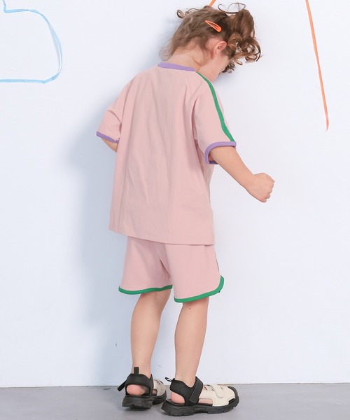 MARKEY'S（マーキーズ）の「【消臭加工/吸水速乾/UVカット】サイドラインショートパンツ/セットアップ可（その他パンツ・キッズ・イエロー/グリーン/ピンク・80/90/95/100/110/120/130/140/150）」の9枚目の写真
