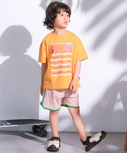 MARKEY'S（マーキーズ）の「【消臭加工/吸水速乾/UVカット】サイドラインショートパンツ/セットアップ可（その他パンツ・キッズ・イエロー/グリーン/ピンク・80/90/95/100/110/120/130/140/150）」の10枚目の写真