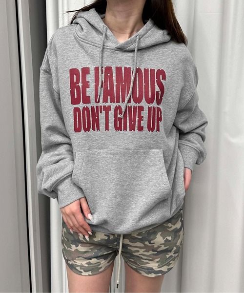 sedacle girl（セダクルガール）の「ラインストーンプリントパーカー（パーカー・レディース・ブラック/ベビーピンク/グレー・FREE）」の3枚目の写真