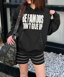 sedacle girl | ラインストーンプリントパーカー(パーカー)