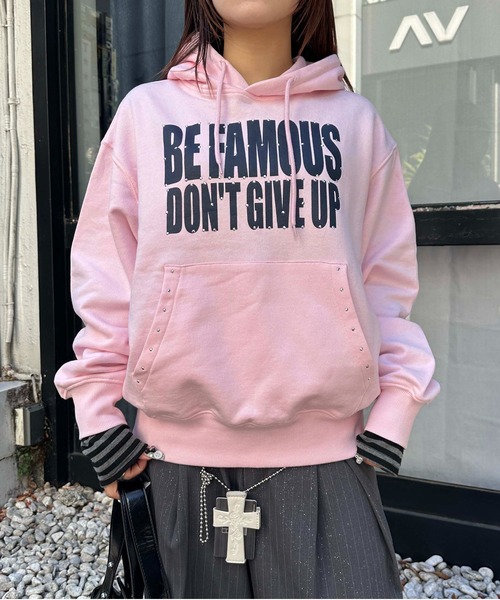 sedacle girl（セダクルガール）の「ラインストーンプリントパーカー（パーカー・レディース・ブラック/ベビーピンク/グレー・FREE）」の19枚目の写真