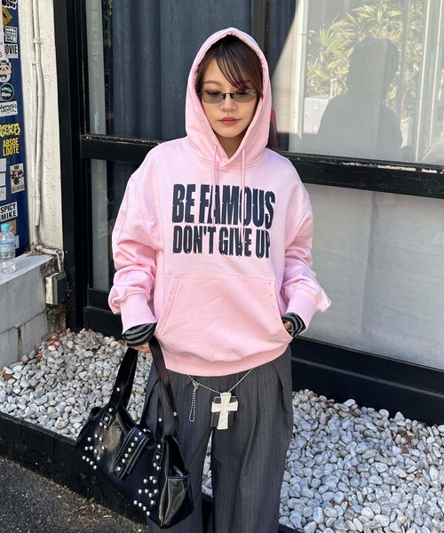 sedacle girl（セダクルガール）の「ラインストーンプリントパーカー（パーカー・レディース・ブラック/ベビーピンク/グレー・FREE）」の22枚目の写真